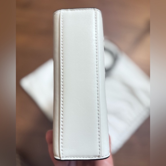 NEW Veronica Beard Mini Shopper Leather Tote Crossbody Bag White Colorblock - Picture 10 of 10